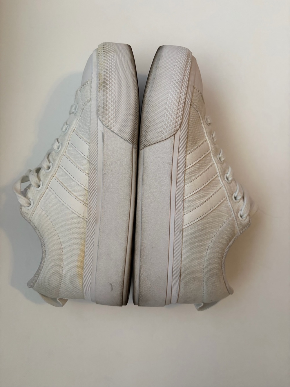 Adidas Bravada 2.0 Platform White Canvas Women’s Size 6.5 Casual Sneakers - Picture 4 of 9